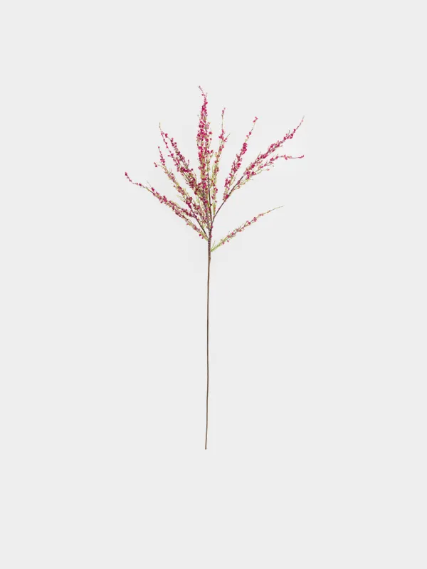 Decorative branch, 90 cm, polyester / metal, Pink genista, Flower garden, image-0