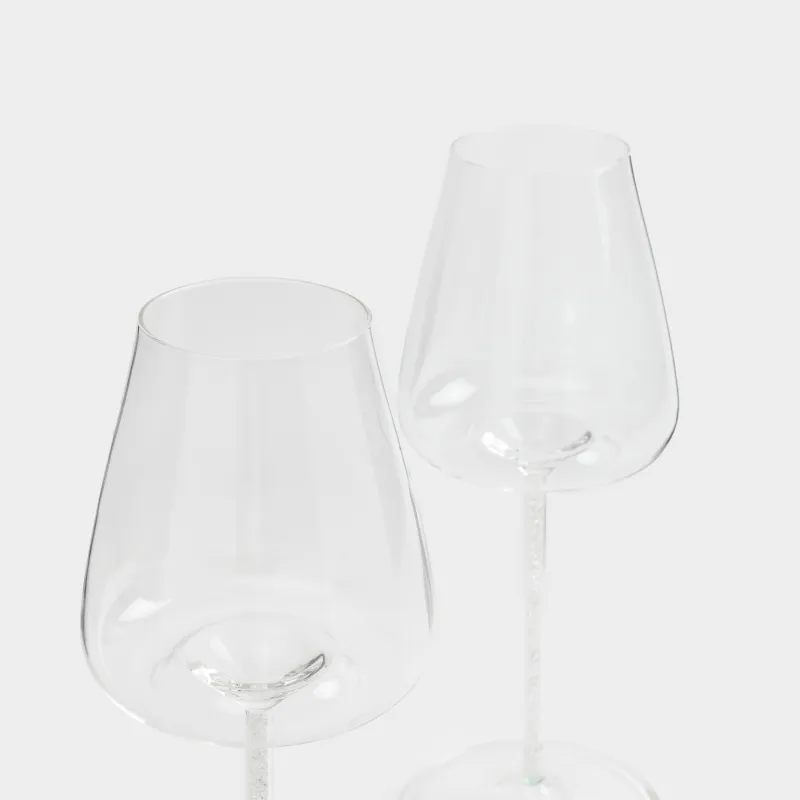 Drinking glass, 450 ml, 2 pcs, glass / rhinestones, Sorento crystal, image-5