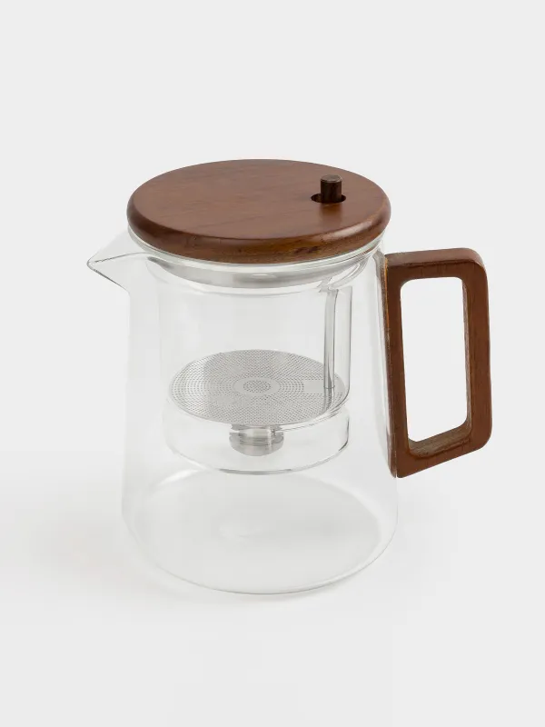 Teapot, 600 ml, glass B, Clear wood, image-1