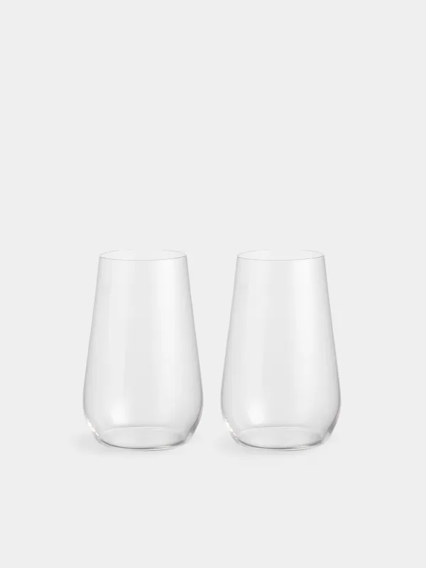 Glass, 14 cm, 580 ml, 2 pcs, crystal glass, Ferentino, image-0