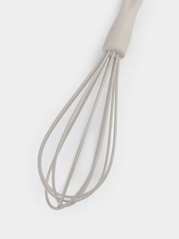 Whisk, 26 cm, silicone / plastic, beige, Benefit, image-2