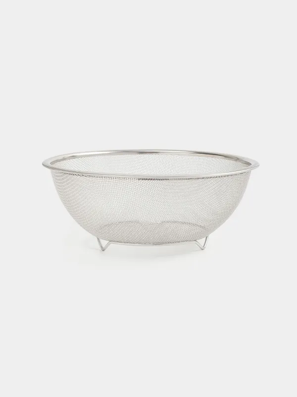 Set of bowl and colander, 22 cm, 2 pr, steel, Classic, image-2