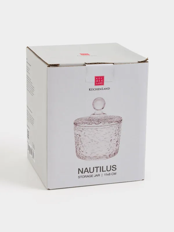 Storage container, 11x8 cm, 240 ml, glass, Nautilus, image-5