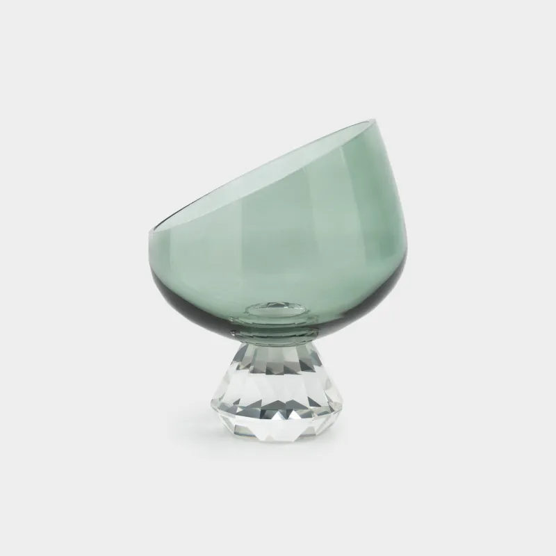 Candy bowl, 13x17 cm, on a leg, glass, Charm Life