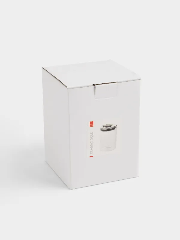 Bulk products jar, 750 ml, glass B / plastic, Golden lid, Classic gold, image-3