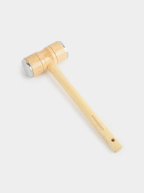 Meat chipping hammer, 29 cm, metal / wood, Wood kitchen, image-1