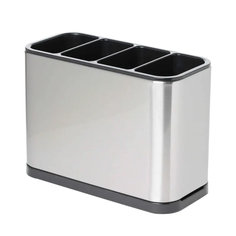 Flatware stand, 13x18 cm, 4 units, steel / plastic, Classic, image-1