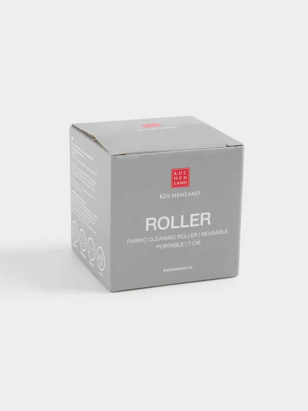 Cloth cleaning Roller, 7 cm, Portable / Reusable, Plastic, with Case, White, Ball, Roller, image-4