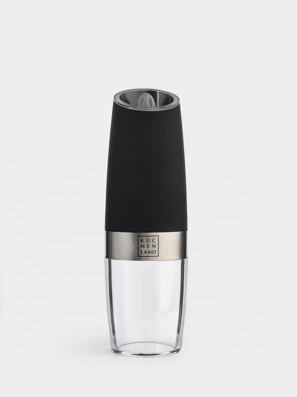 Spice mill, 20 cm, Gravity, Plastic / Acrylic, LED W, Black, Spicy, image-0