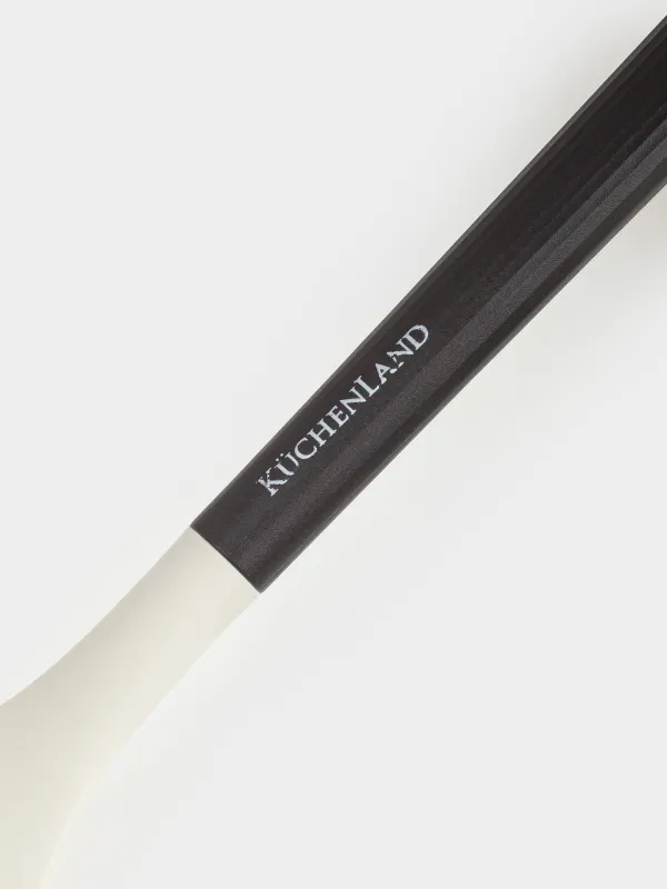 Ladle, 32 cm, silicone / plastic, beige-black, Service, image-3