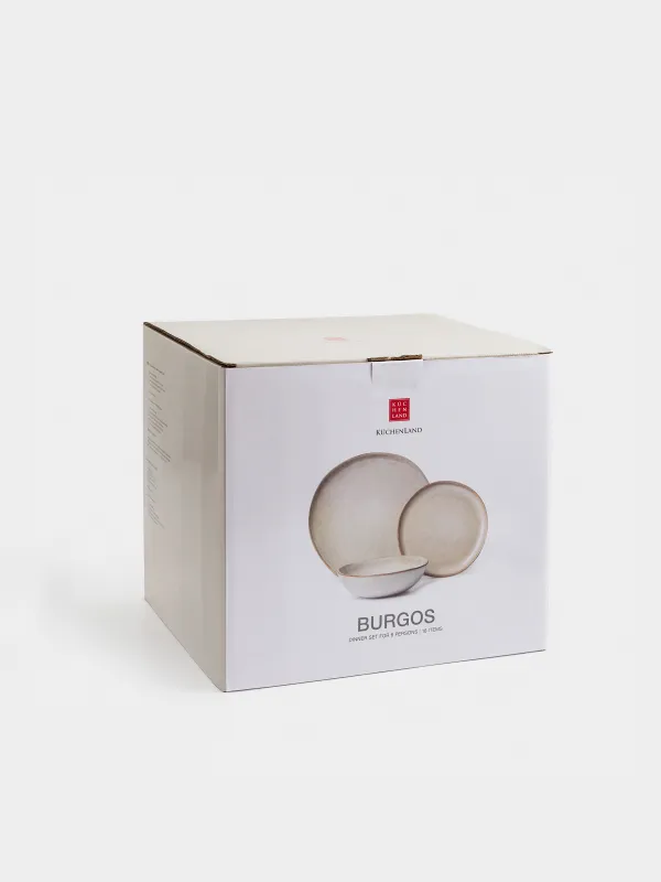 Dining set, 6 pers, 18 items, ceramic, beige, Burgos, image-8