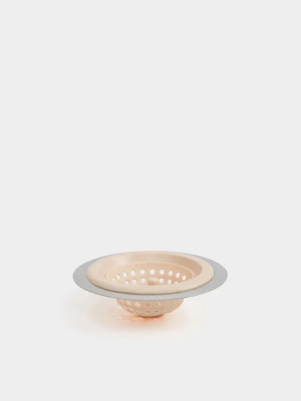 Sink filter, 11 cm, steel / rubber, beige, Keeping, image-0