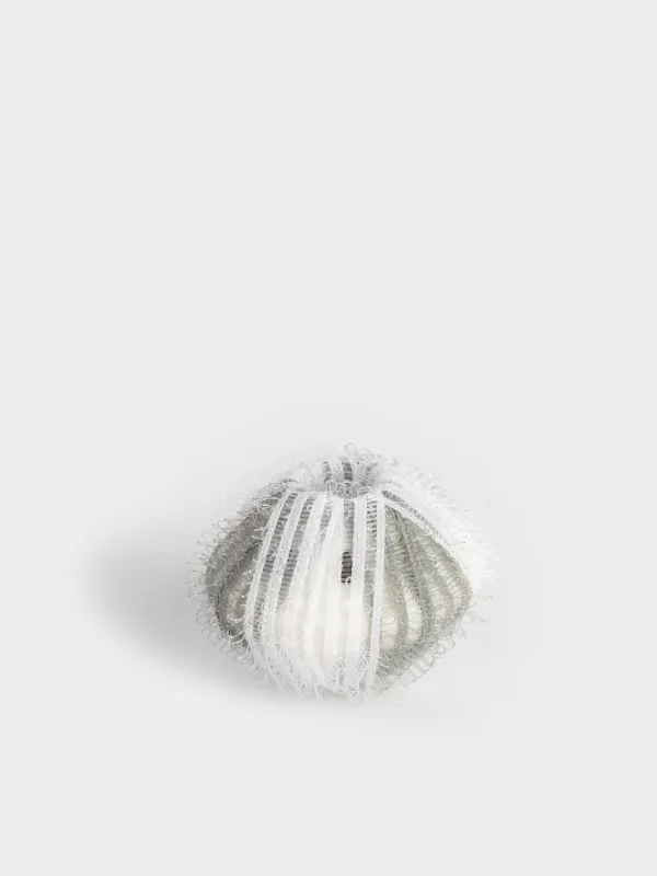 Washing ball, 3 cm, 6 pcs, with the effect of collecting wool, nylon, gray, Washing ball, image-2