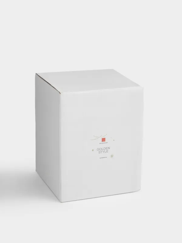 Snow lantern, 14x16 cm, illuminated, plastic, golden, Globe, Golden style, image-6