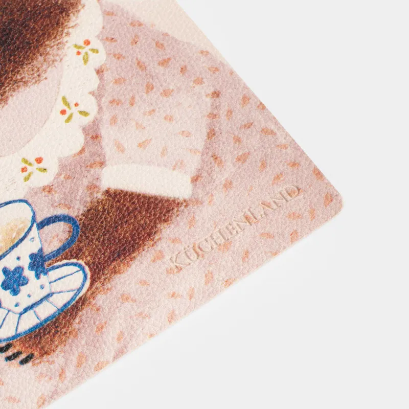 Placemat, 33x46 cm, PVC, rectangular, beige, Tasty time, Rock print, image-4