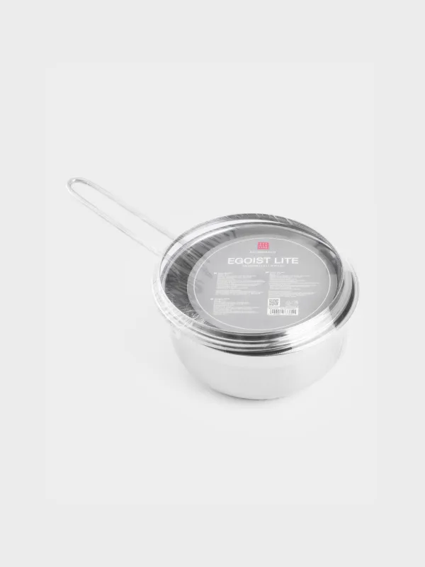 Saucepan, 16 cm, 1.4 l, with lid, steel / glass, Egoist lite, image-5