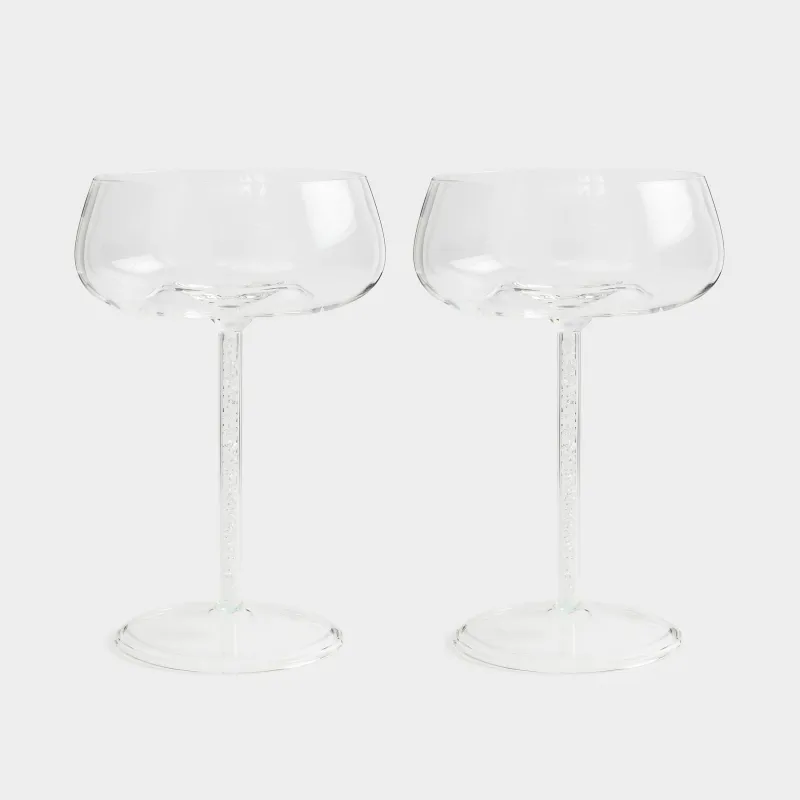 Drinking glass, 270 ml, 2 pcs, B glass / rhinestones, Sorento crystal, image-0