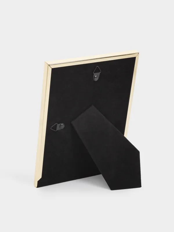 Photo frame, 14x19 cm, plastic / glass, brown, image-4