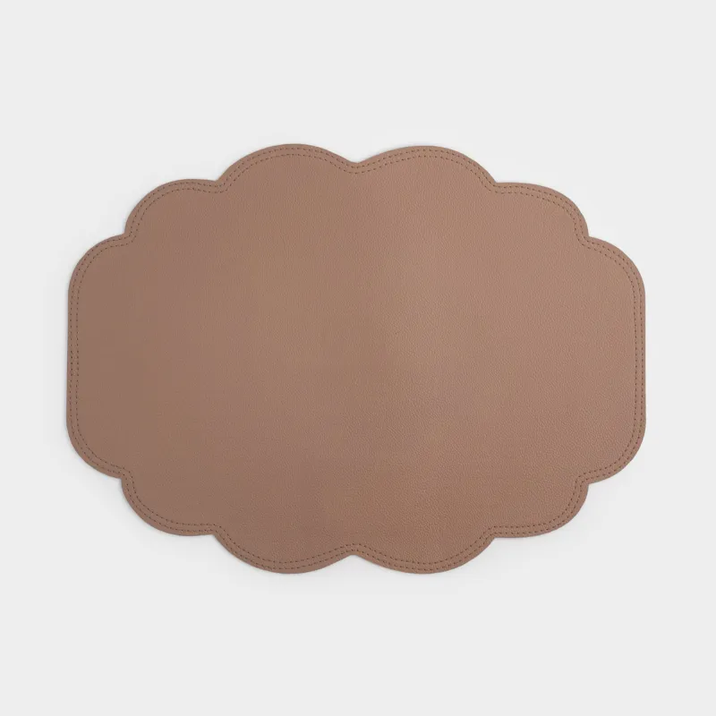 Placemat, 33x45 cm, PVC, curly, beige, Rock