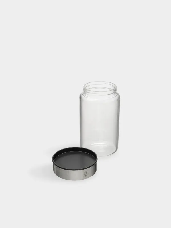 Food jar, 750 ml, glass B/plastic, Comfort, image-2