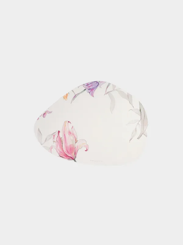 Placemat, 33x45 cm, PVC, shaped, milky, Flowers, Rock print, image-0