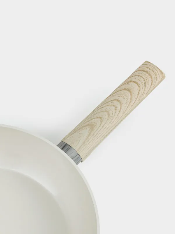 Frying pan, 28 cm, coated, aluminum, milk, Sentimentality, image-4