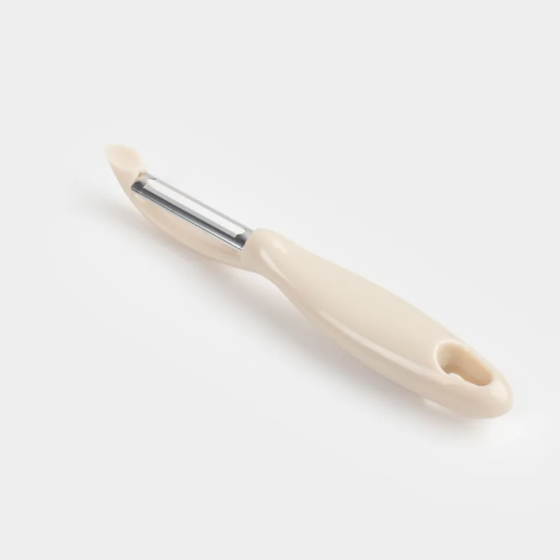 Vegetable peeler, 17 cm, steel / plastic, gray-milky, Regular, image-3