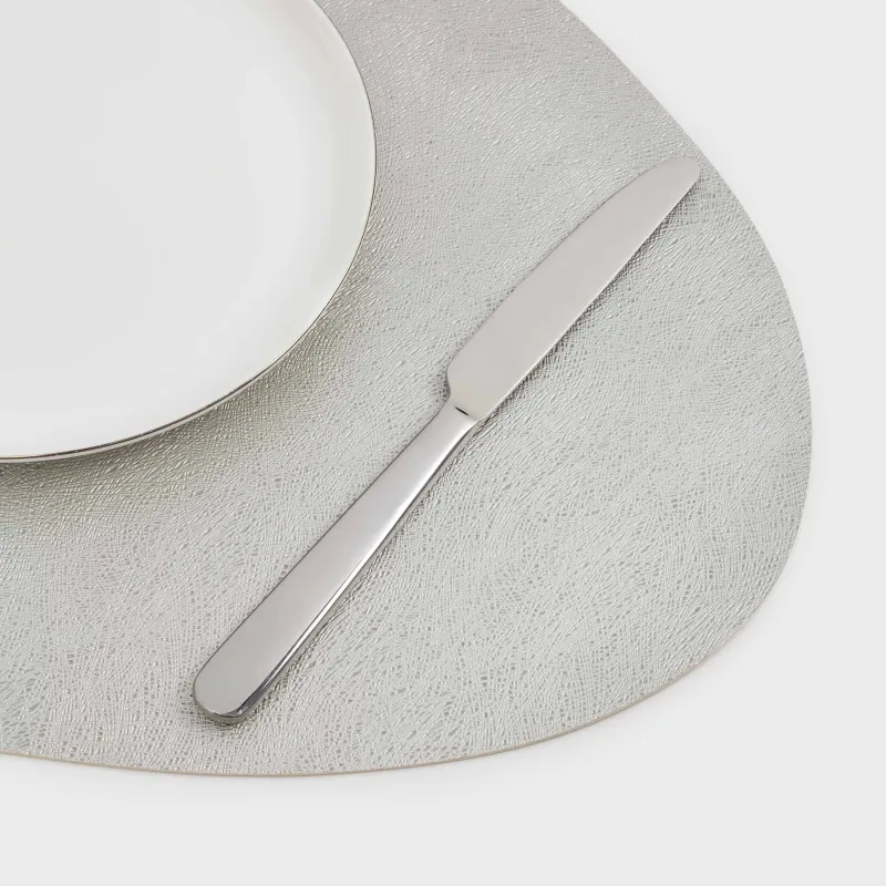 Placemat, 37x45 cm, double-sided, PVC, shaped, silver/gold, Rock, image-4