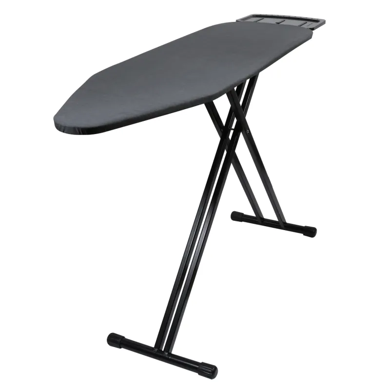 Ironing board, 38x122 cm, metal / cotton, dark grey, Compact Black, image-1