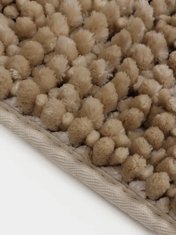 Mat, 50x80 cm, anti-slip, polyester, beige, Fluff, image-2