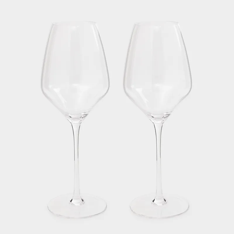 Drinking glass, 500 ml, 2 pcs, glass, Angel tear, image-0