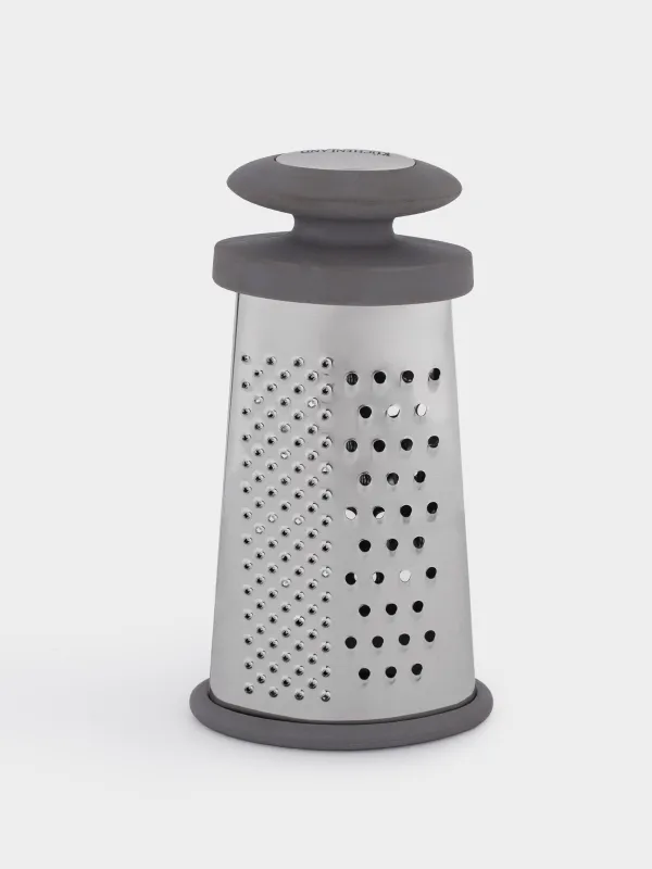 Grater, 15 cm, two-sided, steel / plastic, grey, Thin, image-4