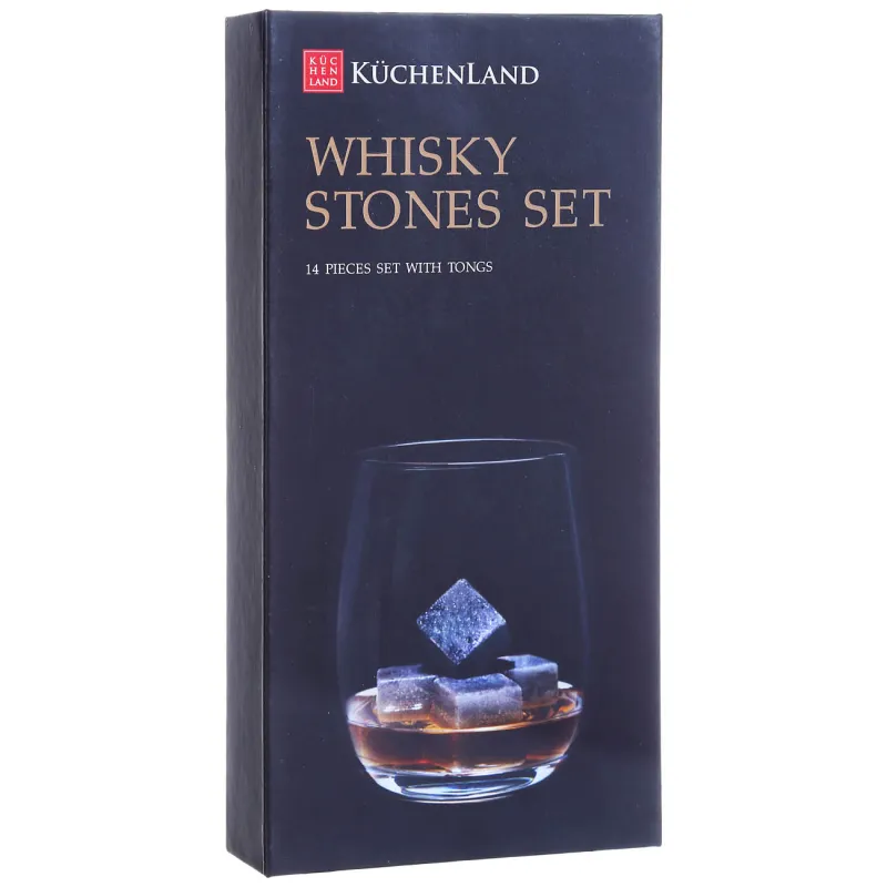 Set of beverage cooling cubes, 16 pr, with tongs, steatite / steel, BAR, image-2