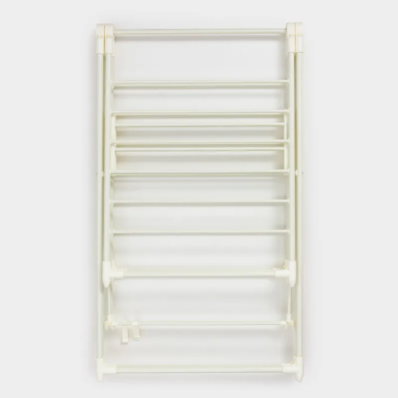 Floor-standing clothes dryer, 155x57 cm, folding, metal, beige, X-shape, Compact, image-6