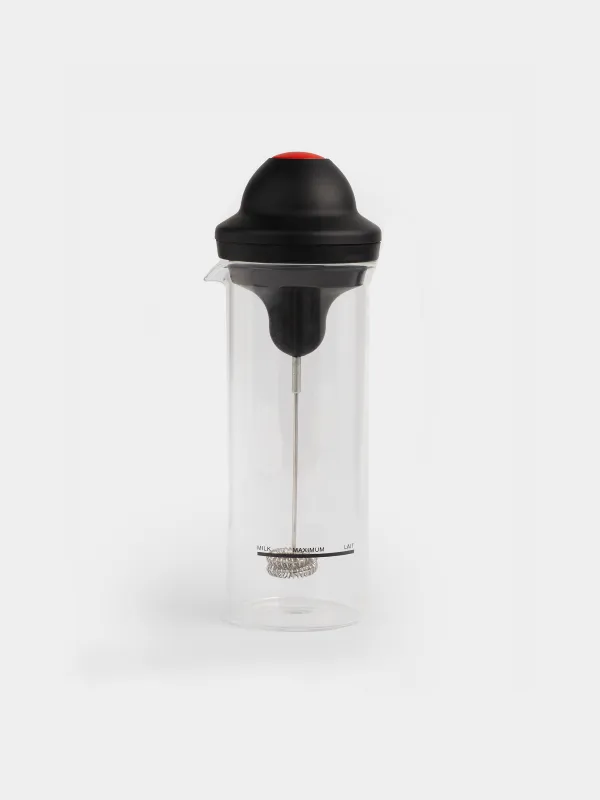 Milk frother, 450 ml, with capacity, glass B / plastic, Extra-light, image-0