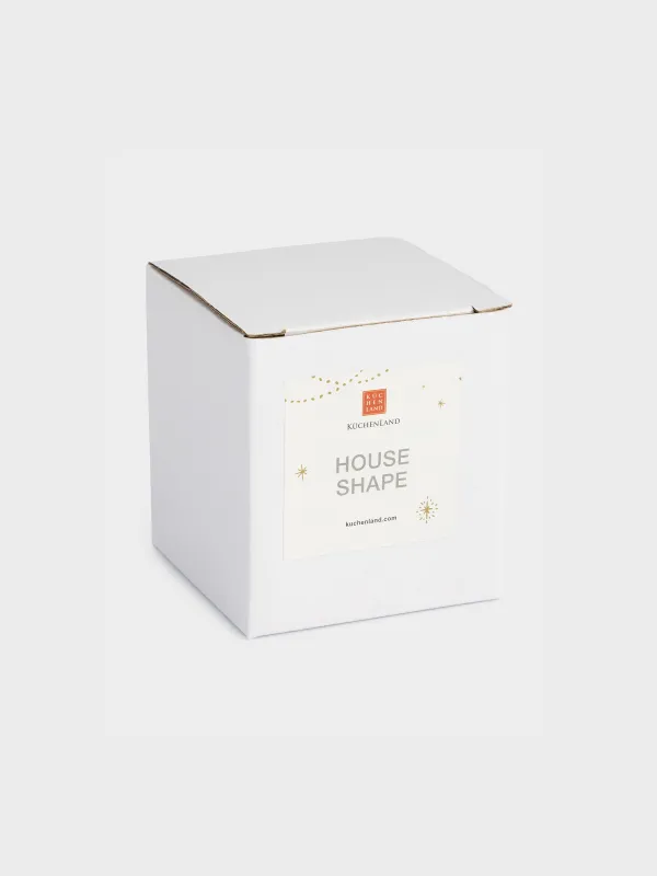 Statuette, illuminated, 8 cm, porcelain P, golden, House, House shape, image-4