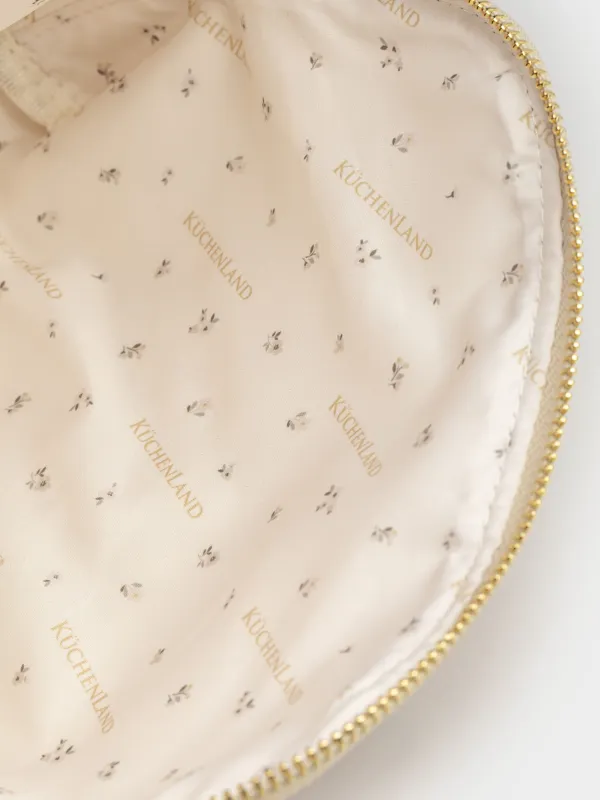 Makeup bag, 22x17 cm, polyurethane, beige, Krast, image-4