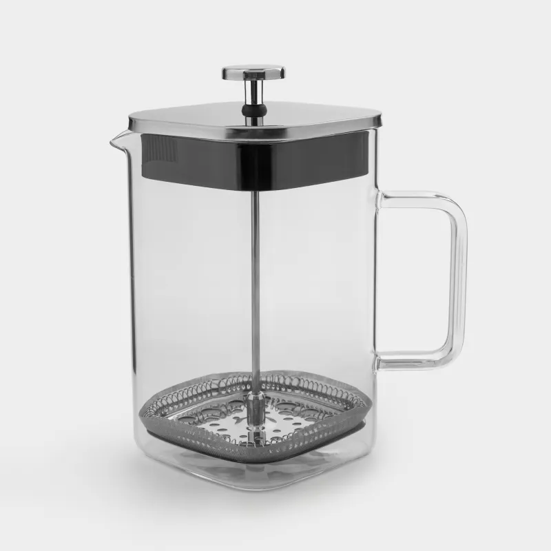 French press, 1 l, glass B / steel, Boil