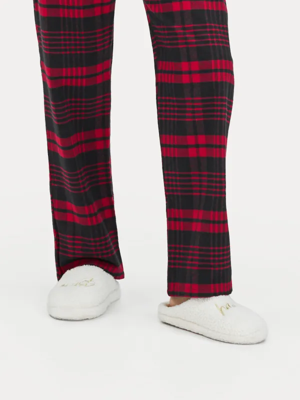 Women's slippers, homewear, size 36-37, fleece / nylon, milky brown, Needed, image-5