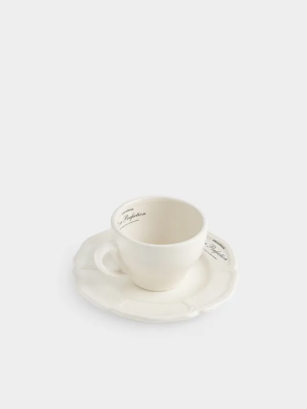 Tea pair, 1 person, 2 items, 240 ml, ceramics, milky, Progress, Course, image-1