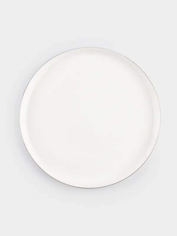 Dining plate, 26 cm, porcelain F, white, Ideal silver, image-0