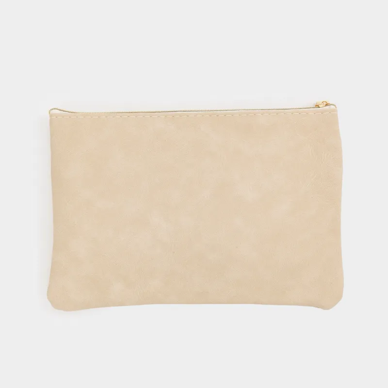 Pencil case, 21x14 cm, 2 compartments, polyurethane, silver, Moon, Eclipse, image-6