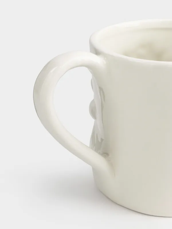 Mug, 500 ml, ceramic, milky, Horse, Horse pattern, image-1