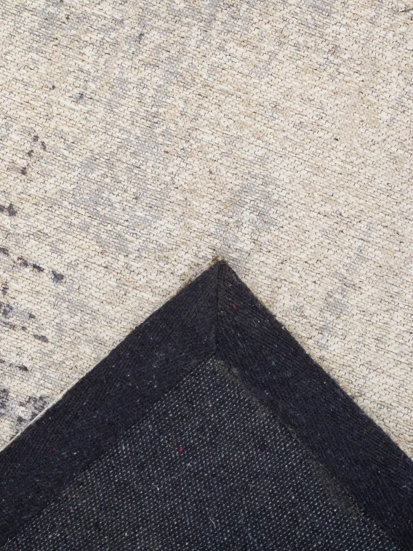 Carpet, 150x210 cm, beige-gray, cotton, Traces, image-4