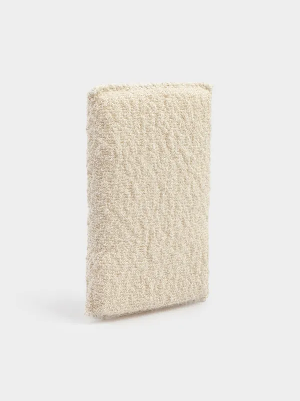 Dish washing sponge, 14x9 cm, 2 pcs, microfiber/foam, beige, Clean, image-3