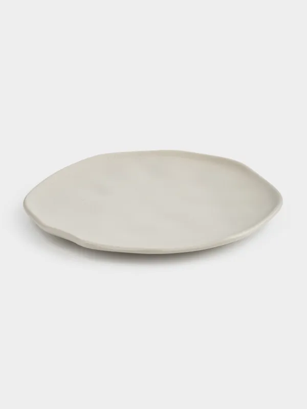 Dinner plate, 27 cm, ceramic, beige, Crumpled effect, Crumple creme, image-4