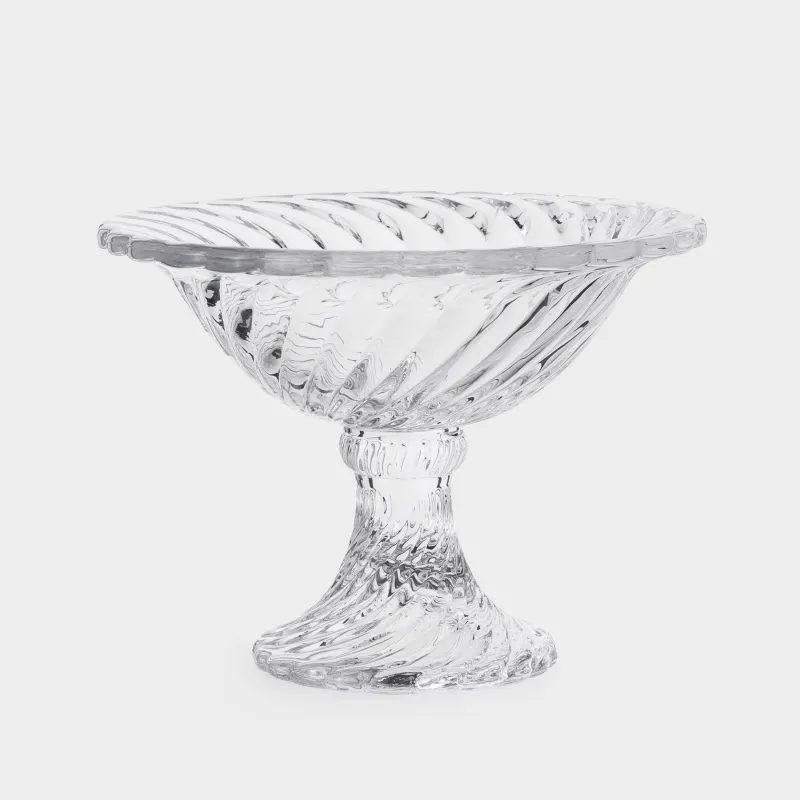 Candy bowl, 15x11 cm, on a leg, glass R, Lombardy R, image-0