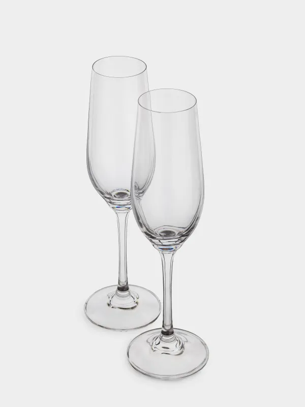 Champagne glass, 230 ml, 6 pcs, glass, Palermo, image-1
