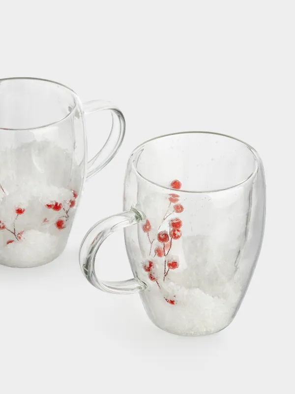 Mug, 330 ml, 2 pcs, glass B, with berries inside, Air decor, image-3