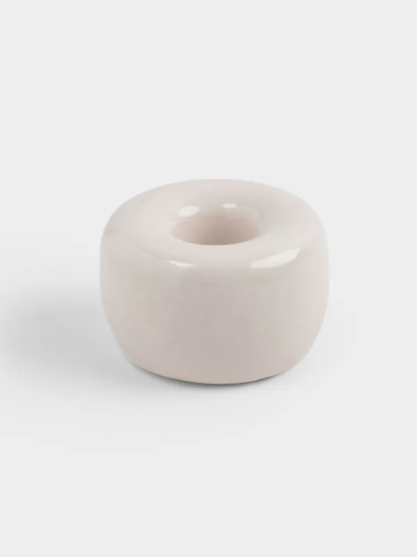 Toothbrush holder, 3 cm, porcelain P, milky, Minito, image-0